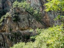 Vue sur le chemin de l'aller